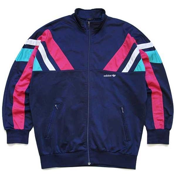 90soldオールドアディダストラックジャケットトレフォイル刺繍ロゴ adidas（アディダス） 90s adidasアディダス トレフォイル ロゴ刺繍