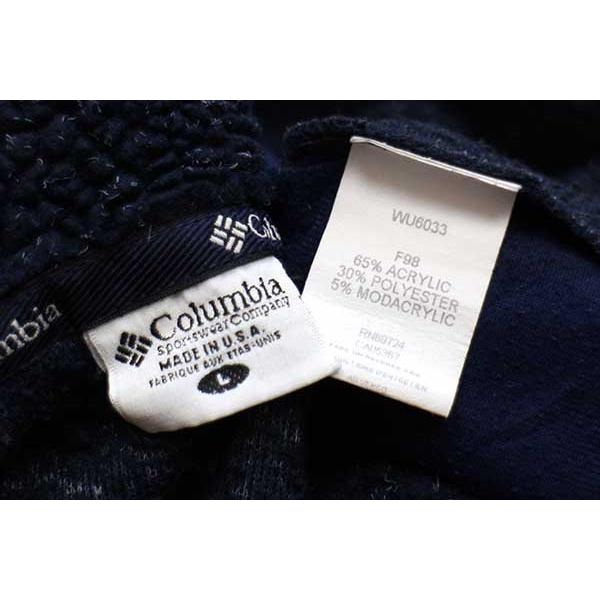 Columbia 90s USA製 Columbiaコロンビア ハーフジップ プル Columbia 90s USA製 Columbiaコロンビア ハーフジップ プル