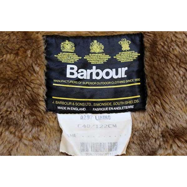 90s 英国製 Barbourバブアー A297 パイルライナー ボア ベスト ブラウン C48★35 オールド ビンテージ 3ワラント ユーロ オーバーサイズ 90s 英国製 Barbourバブアー A297 パイルライナー ボア ベスト