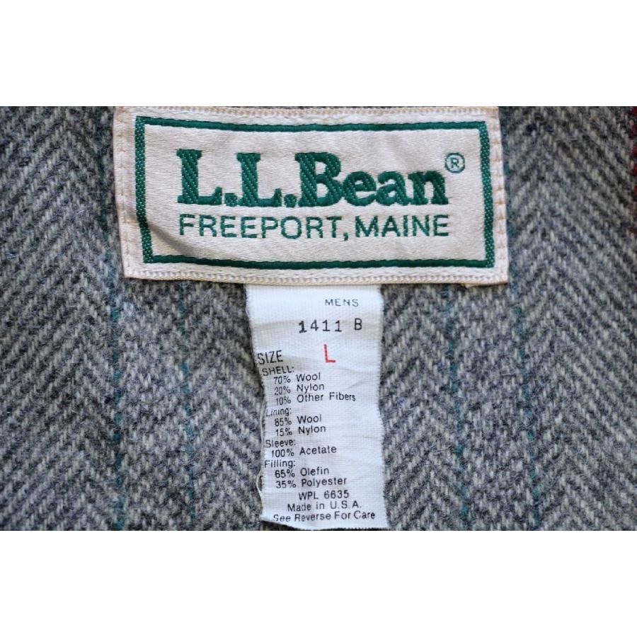 L.L.Bean 80s USA製 ツイードライナー メルトン ウール ストームコート