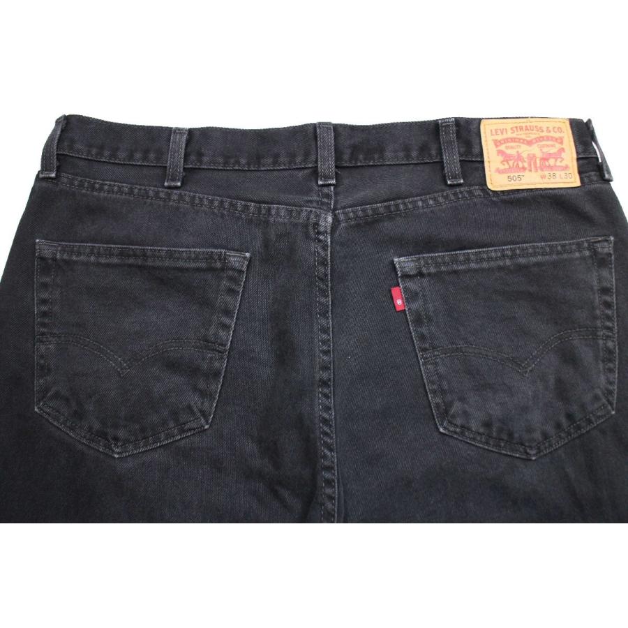 メキシコ製 Levi'sリーバイス 505 ブラック デニムパンツ w38 L30★SDP2373 ジーンズ ストレート オーバーサイズ ビッグサイズ｜sixpacjoe｜05