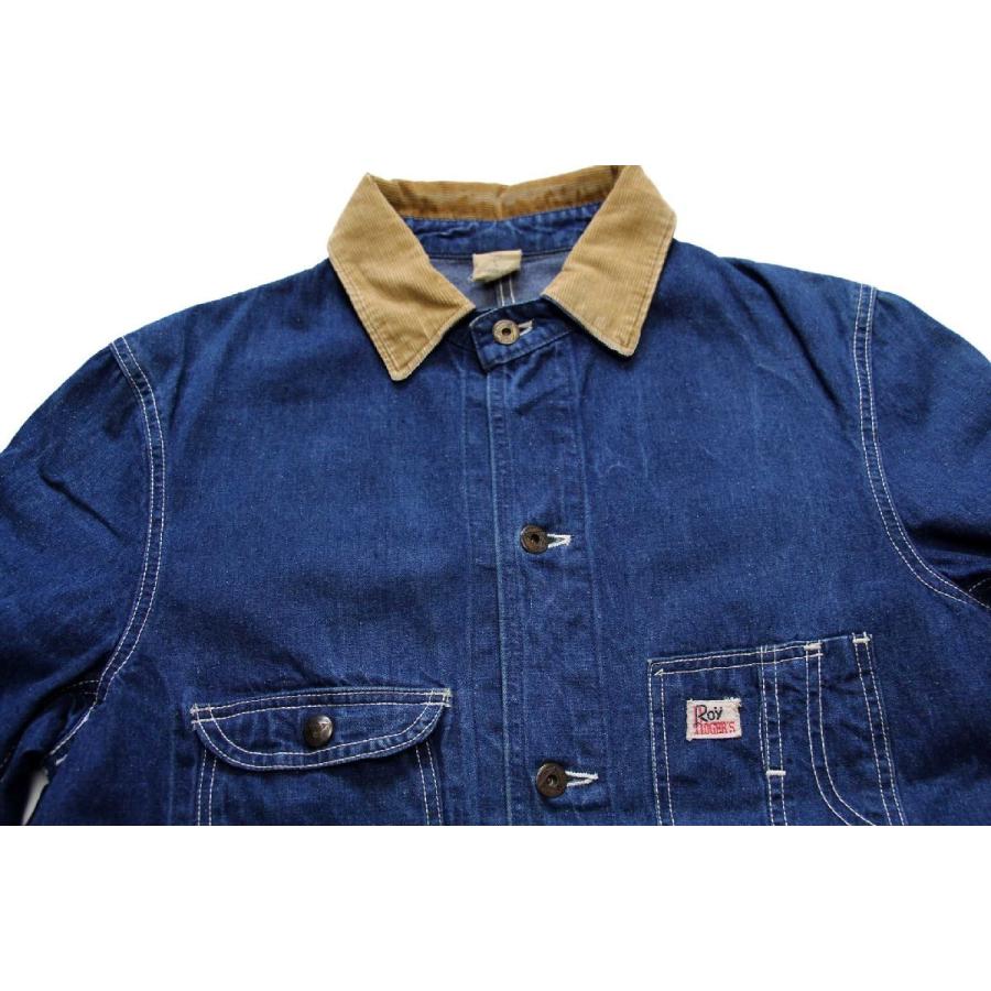 【希少!!】70s Roy ROGER’S ヴィンテージ デニムカバーオール 70s Roy ROGER'S デニム チョアコート カバーオール L☆ビンテージ
