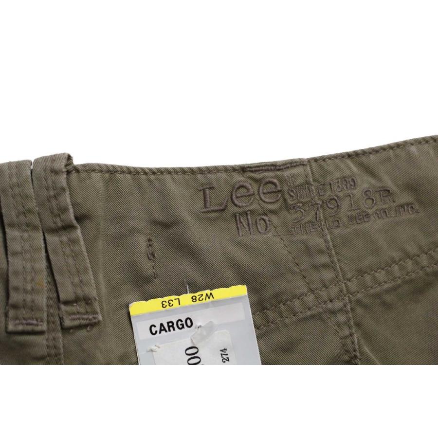 デッドストック★Leeリー CARGO USED加工 コットン カーゴパンツ オリーブ W28 L33★ユーロ ヨーロッパ オールド ワーク ワイド Lee（リー） デッドストック☆Leeリー CARGO USED加工 コットン カーゴ