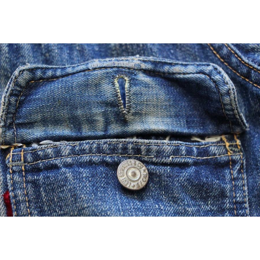 50s LEVI'Sリーバイス 507XX デニムジャケット ボロ★2nd セカンド ビンテージ インディゴ ビッグE BIGE オリジナル スペシャル｜sixpacjoe｜05