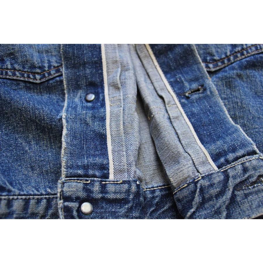 50s LEVI'Sリーバイス 507XX デニムジャケット ボロ★2nd セカンド ビンテージ インディゴ ビッグE BIGE オリジナル スペシャル｜sixpacjoe｜06