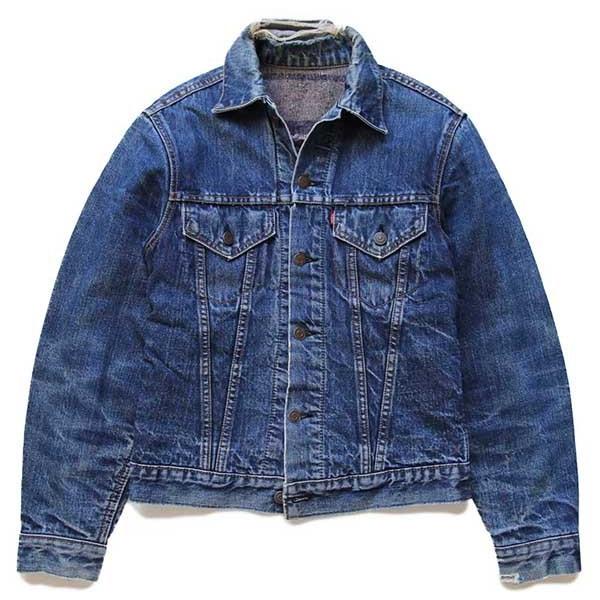 60s USA製 LEVI'Sリーバイス 70505 BIGE ブランケットライナー デニム