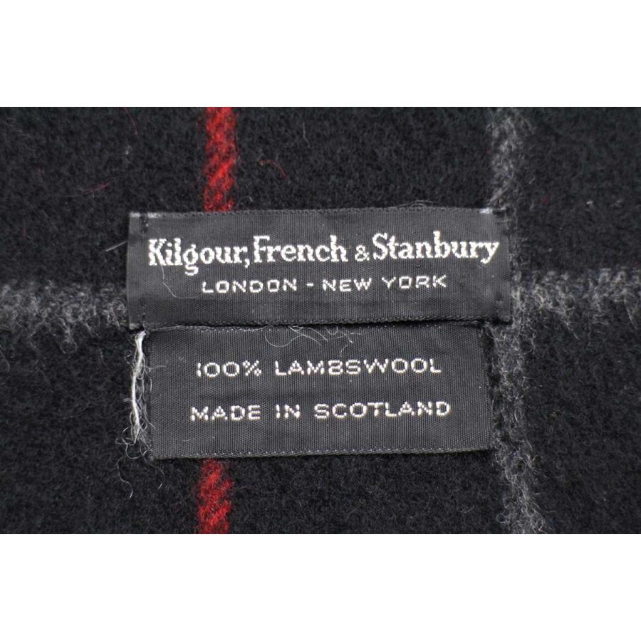 スコットランド製 Kilgour,French&Stanbury 格子柄 ラムウール