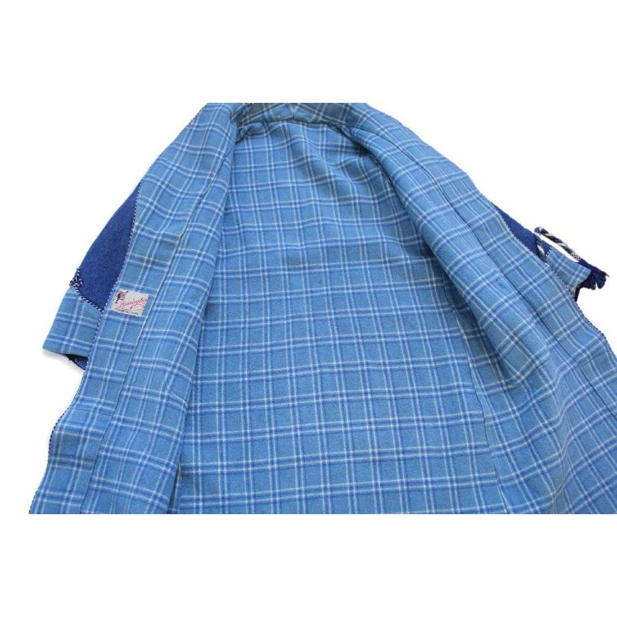 50s Bonnington ショールカラー スモーキング ウールガウン L 50s Bonnington ショールカラー スモーキング ウールガウン L
