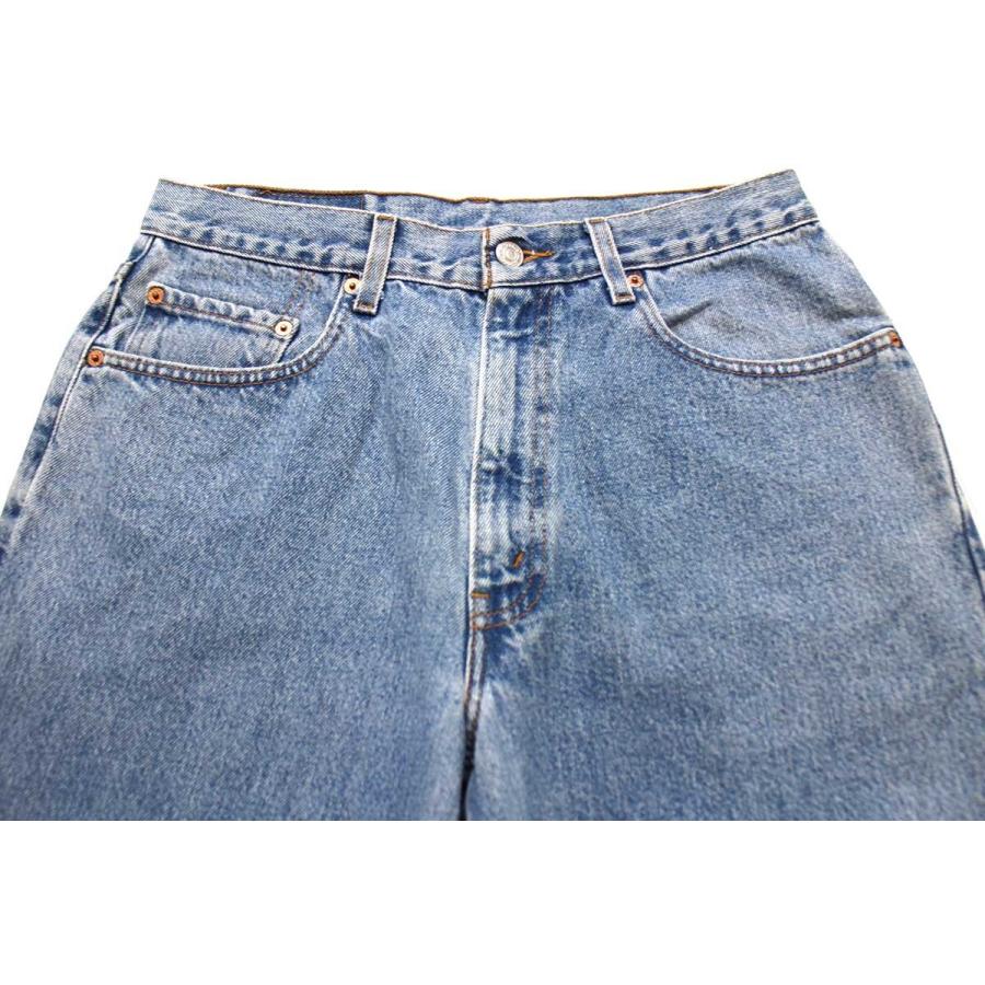 90s Levi'sリーバイス デニムパンツ w33★SDP326 オールド ジーンズ テーパード ルーズ ワイド バギー ストーンウォッシュ 550 560｜sixpacjoe｜04