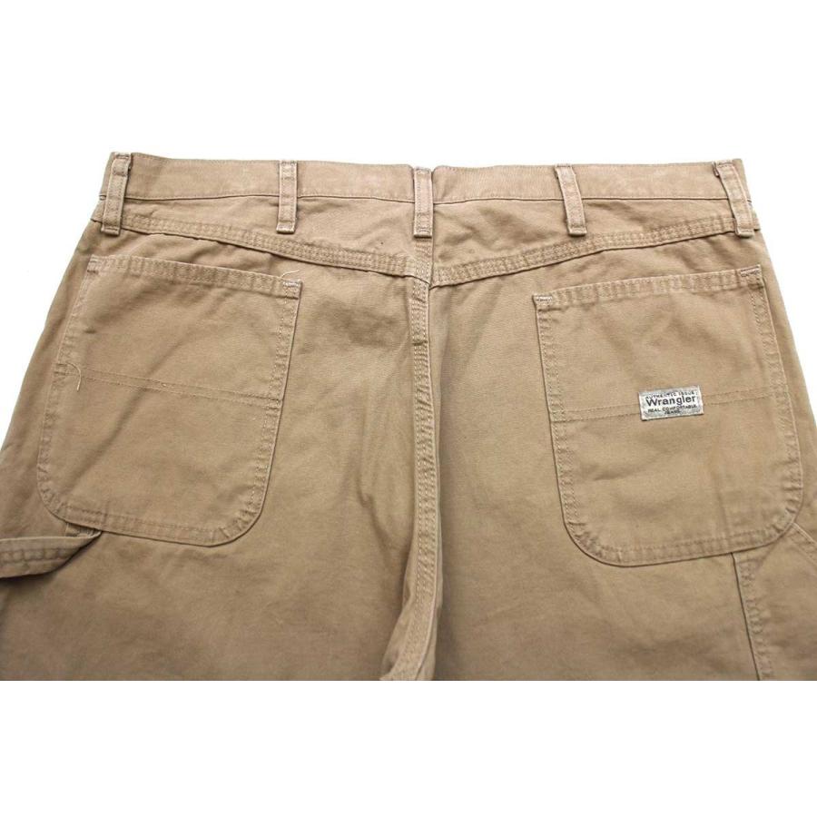 00s メキシコ製 Wranglerラングラー ダック地 ペインターパンツ 薄茶 