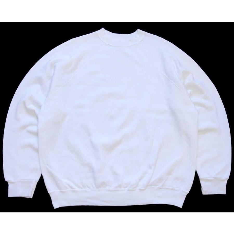 80s USA製 TULTEX 無地 スウェット 白 XL☆オールド ビンテージ 
