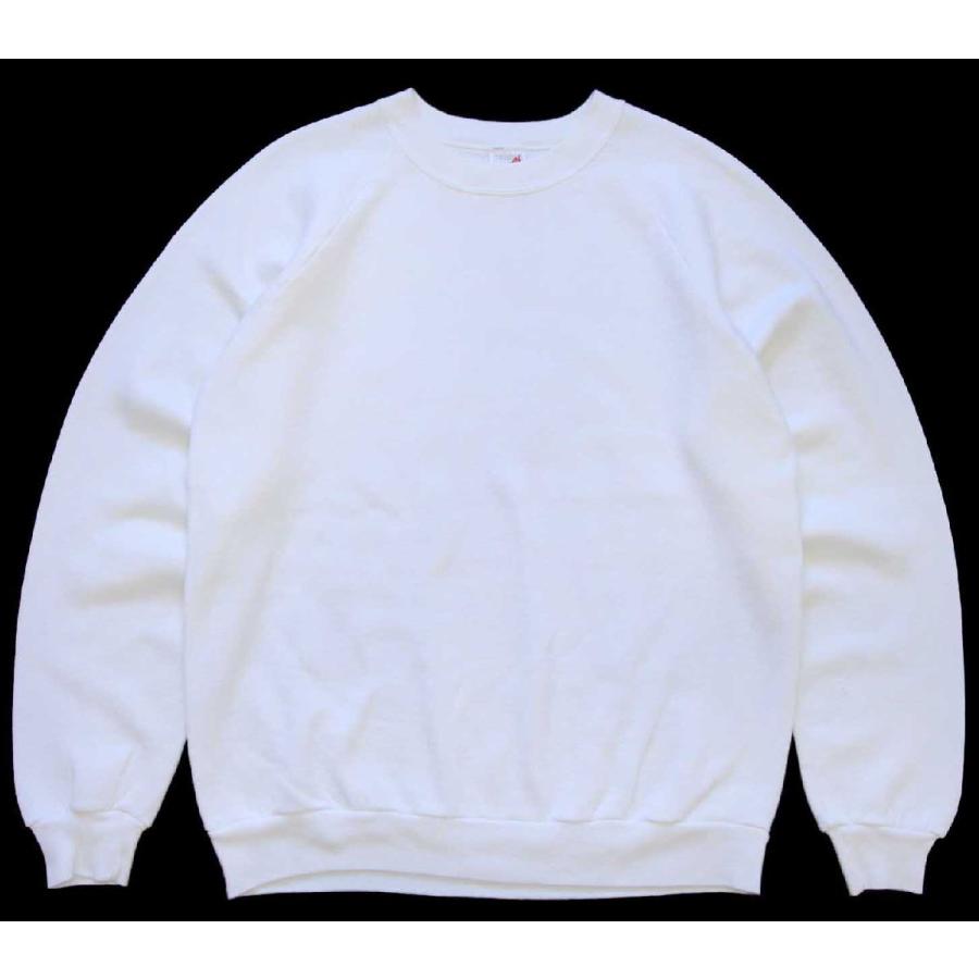 80s USA製 JERZEES 無地 スウェット 白 L☆オールド ビンテージ  