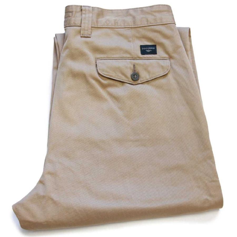 Levi's DOCKERSドッカーズ ツータック コットン チノパン カーキ Levi's DOCKERSドッカーズ ツータック コットン チノパン カーキ