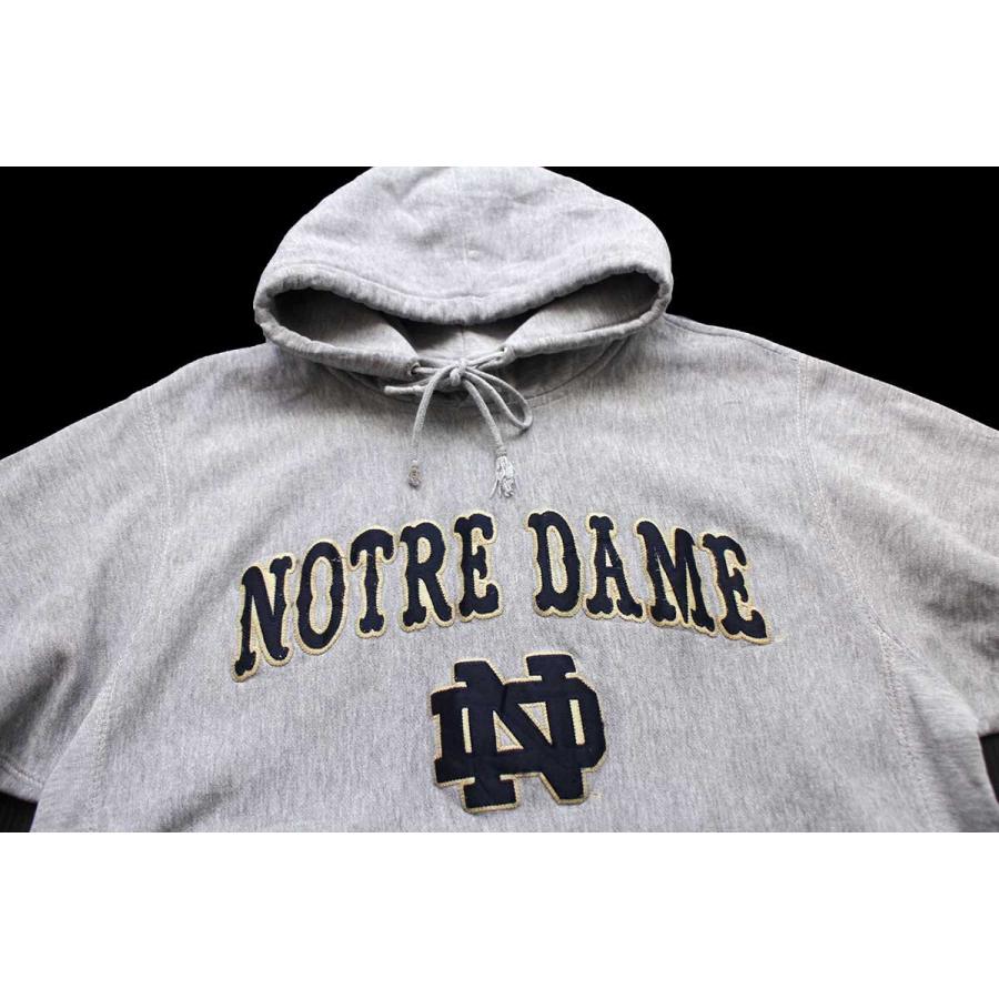 MV SPORT NOTRE DAME パッチ付き リバースウィーブ スウェットパーカー