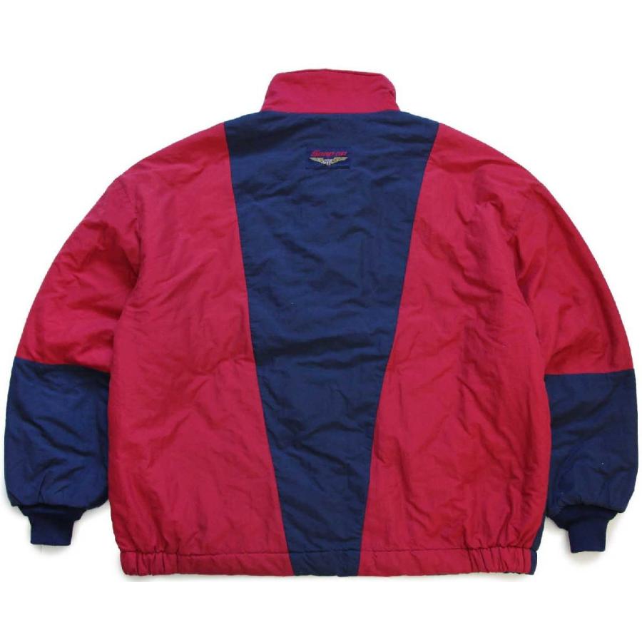 90s USA製 swingster Snap-on ロゴ刺繍 ツートン 切り替え