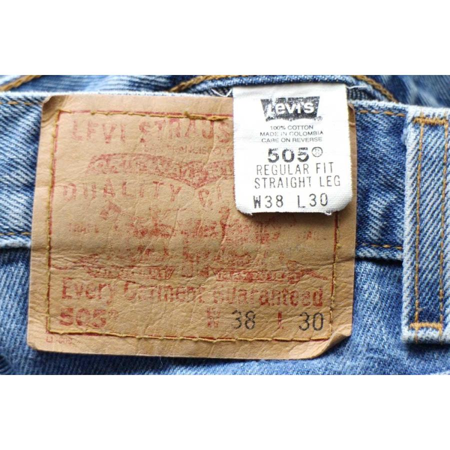 00s Levi'sリーバイス 505 デニムパンツ w38 L30★SDP821 オールド ジーンズ ストレート ストーンウォッシュ ビッグサイズ Levi's（リーバイス） 00s Levi'sリーバイス 505 デニムパンツ w38 L30
