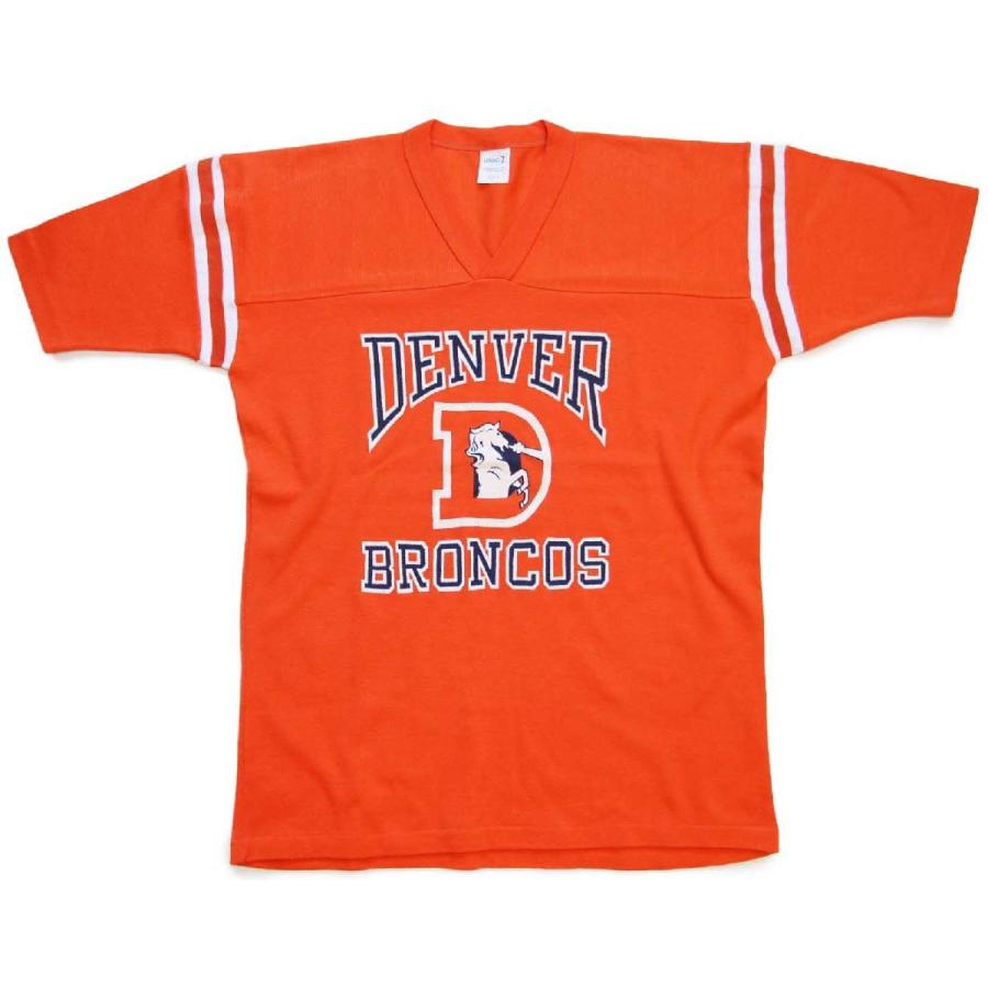 70s LOGO7 NFL DENVER BRONCOS Vネック フットボールTシャツ 70s LOGO7 NFL DENVER BRONCOS Vネック フットボールTシャツ