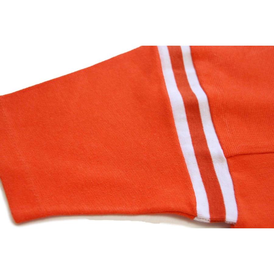 70s LOGO7 NFL DENVER BRONCOS Vネック フットボールTシャツ オレンジ