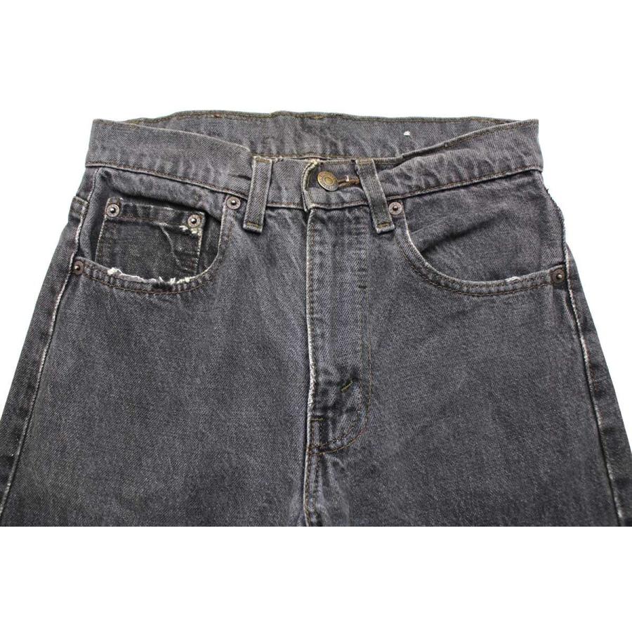 Levi's（リーバイス） 80s USA製 505 ダメージ 先染め ブラック デニム