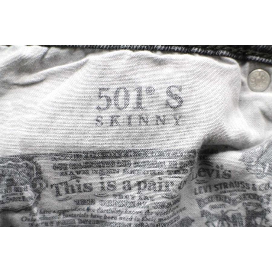 Levi's（リーバイス） 501 S カットオフ ストレッチ 先染め ブラック