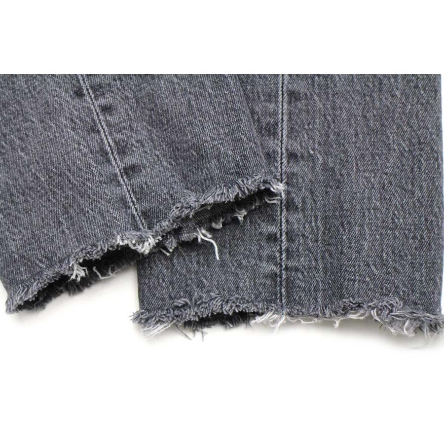 Levi'sリーバイス 501 S カットオフ ストレッチ 先染め ブラック デニムパンツ w32★SDP2874 ジーンズ ストレート スキニー ダメージ Levi's（リーバイス） 501 S カットオフ ストレッチ 先染め ブラック
