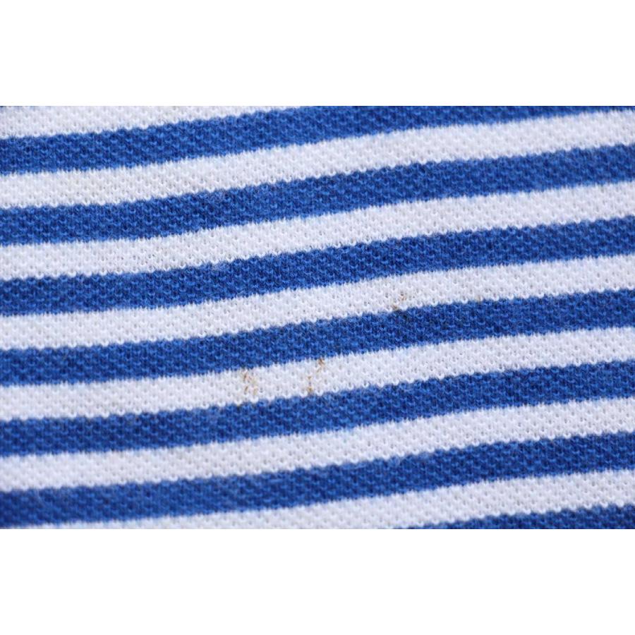 70's フランス製 CHEMISE LACOSTE ボーダー ポロシャツ 70s フランス製 CHEMISE LACOSTE ラコステ ボーダー コットン 鹿の子