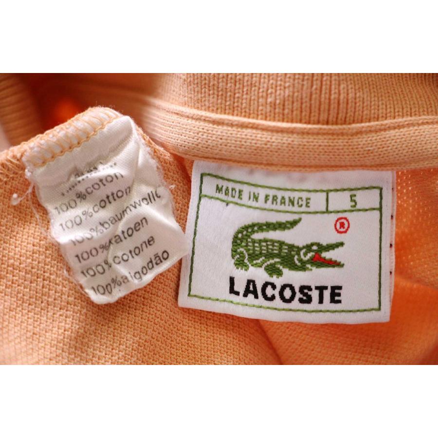 LACOSTE（ラコステ） 80s フランス製 ワンポイント コットン 鹿の子