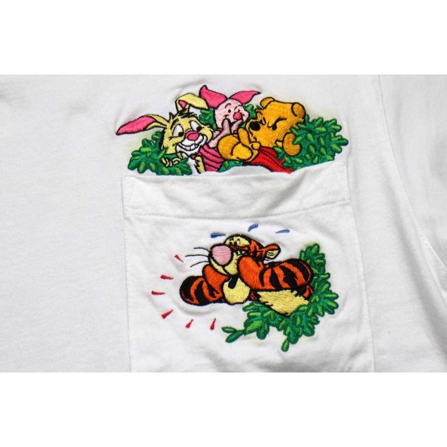 90s Disney ピグレット Tシャツ　くまのプーさん 90s Disneyディズニー クマのプーさん ピグレット ラビット ティガー