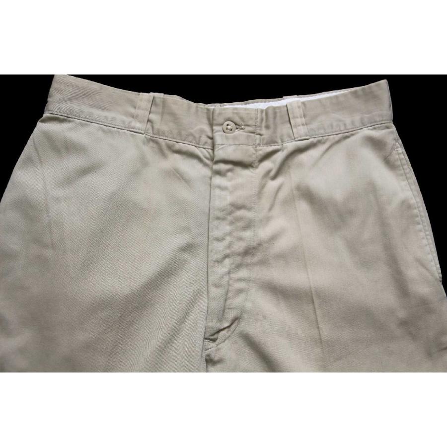 60s 米軍 U.S.ARMY コットン×ポリエステル ツイル チノパン タン w32