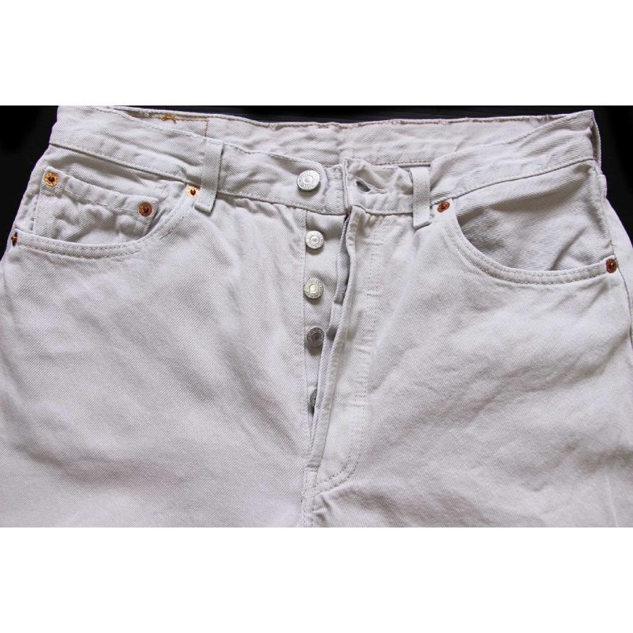 90s スペイン製 Levi'sリーバイス 501 カラーデニムパンツ ライトグレーベージュ w33★ユーロ オールド ビンテージ ジーンズ ストレート Levi's（リーバイス） 90s スペイン製 501 カラーデニムパンツ ライト
