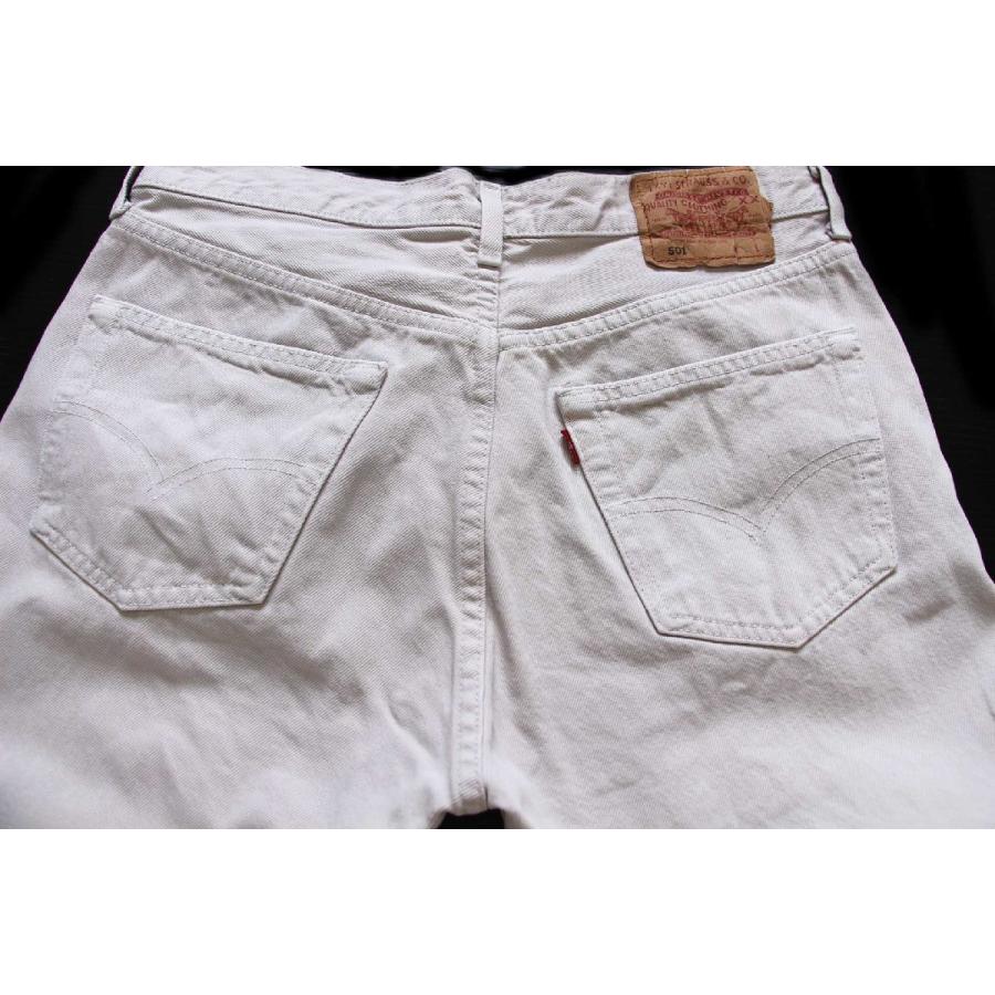 90s スペイン製 Levi'sリーバイス 501 カラーデニムパンツ ライトグレーベージュ w33★ユーロ オールド ビンテージ ジーンズ ストレート Levi's（リーバイス） 90s スペイン製 501 カラーデニムパンツ ライト
