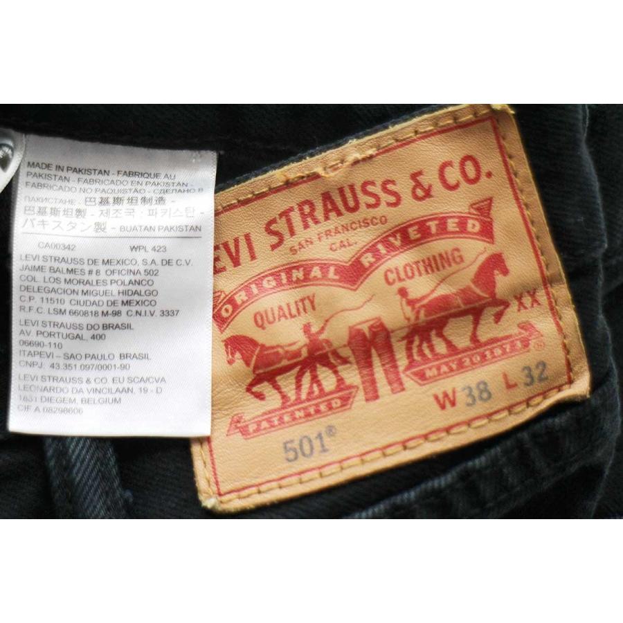 Levi's（リーバイス） 501 後染め ブラック デニムパンツ w38 L32