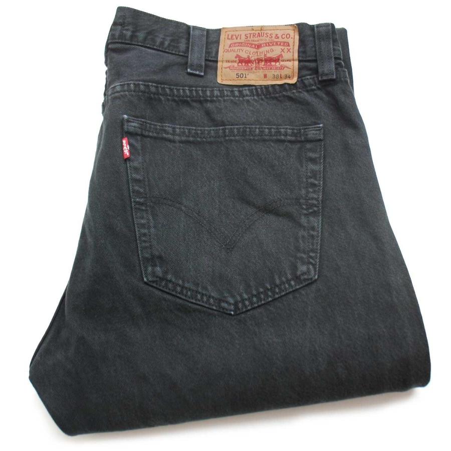 Levi's Levi'sリーバイス 501 後染め ブラック デニムパンツ w38 Levi's Levi'sリーバイス 501 後染め ブラック デニムパンツ w38