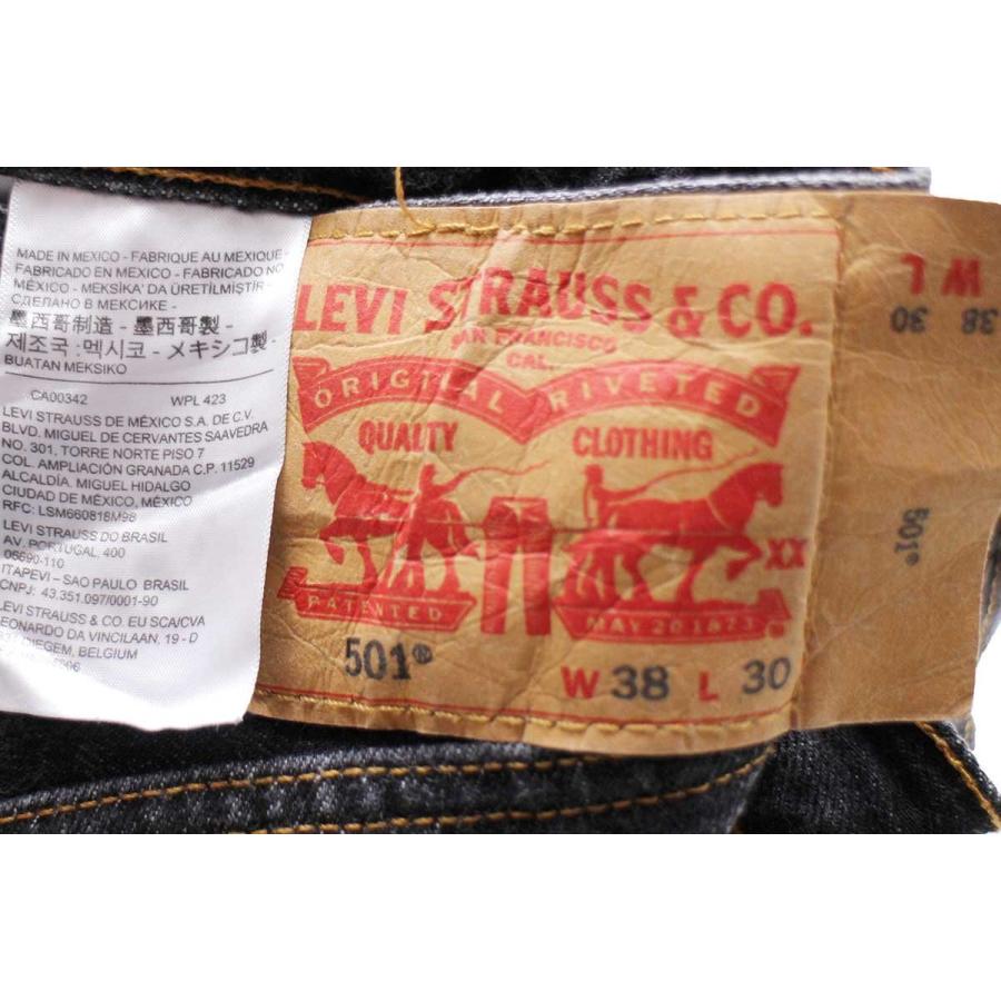 Levi's（リーバイス） メキシコ製 501 先染め ブラック デニムパンツ