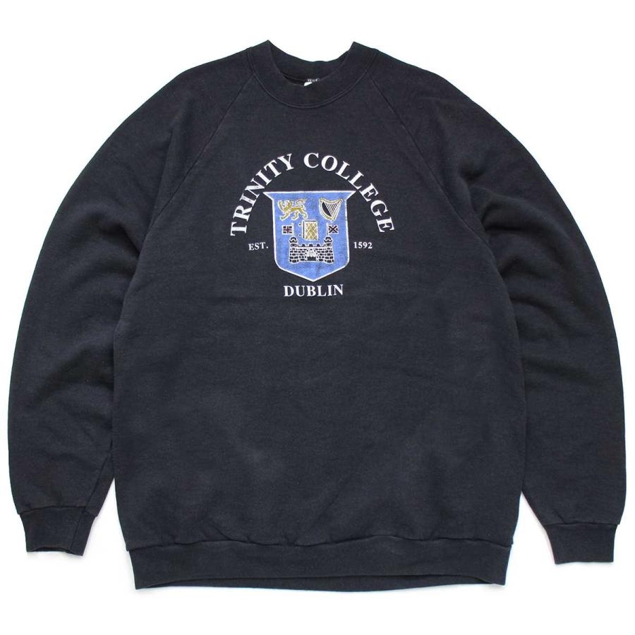 90s アイルランド製 TRINITY COLLEGE DUBLIN ひび割れプリント