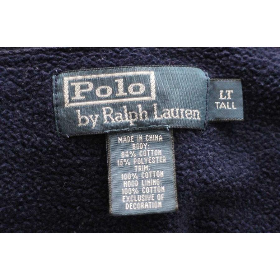現行品　ラルフローレン ジップパーカー S フード裏サーマル生地 グレー 刺繍 POLO RALPH LAUREN 00s ポロ ラルフローレン ワンポイント