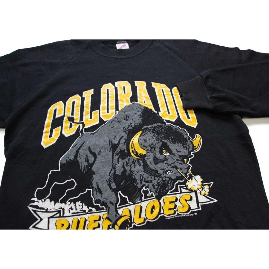 80s USA製 COLORADO BUFFALOES スウェット 黒 L☆オールド 80s USA製 COLORADO BUFFALOES スウェット 黒 L☆オールド