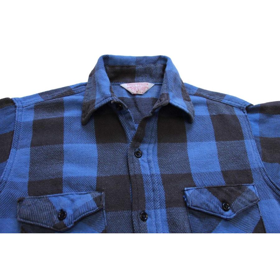 80s USA製 FROSTPROOF バッファローチェック コットン フランネル 