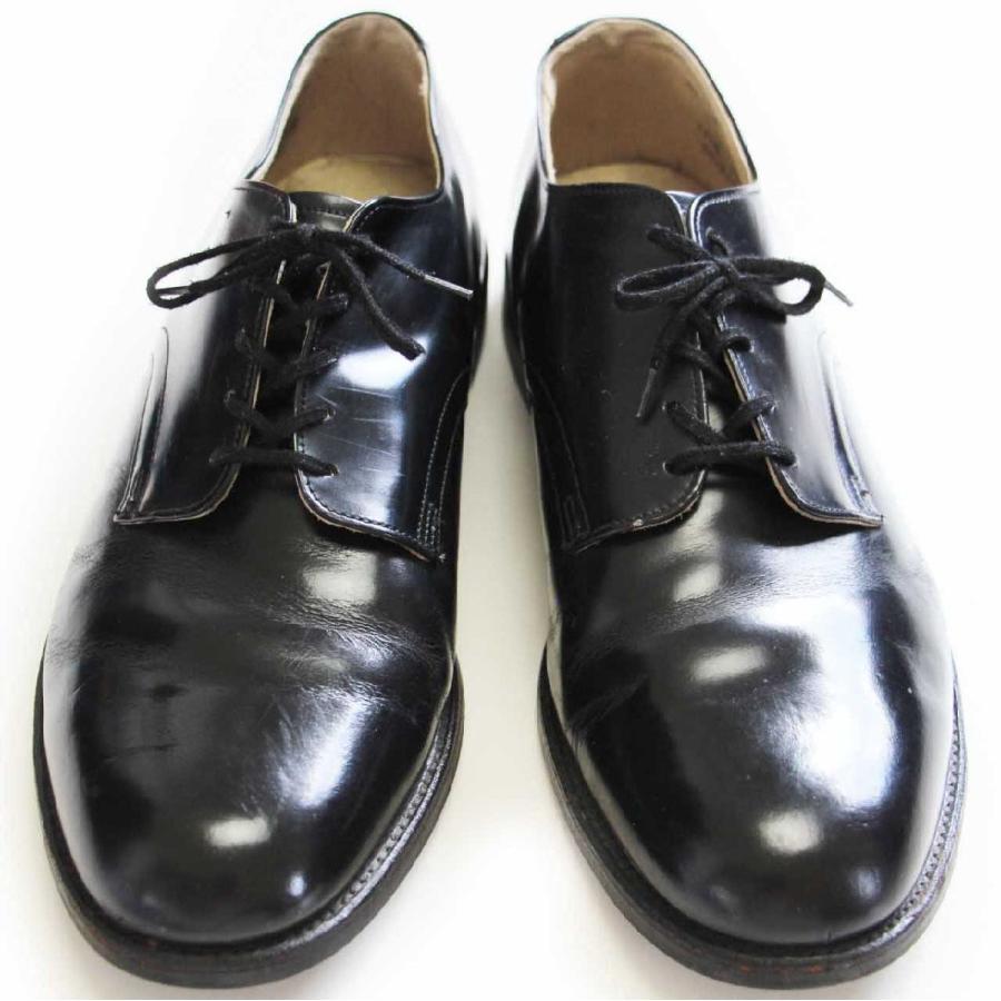 ヴィンテージ軍サービスシューズ 90s 米軍 サービスシューズ レザーシューズ 黒 11.5R☆ビンテージ