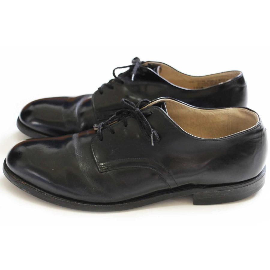 90s US NAVY USN レザー サービスシューズ 革靴 ミリタリー 米軍 90s 米軍 サービスシューズ レザーシューズ 黒 11.5R☆ビンテージ