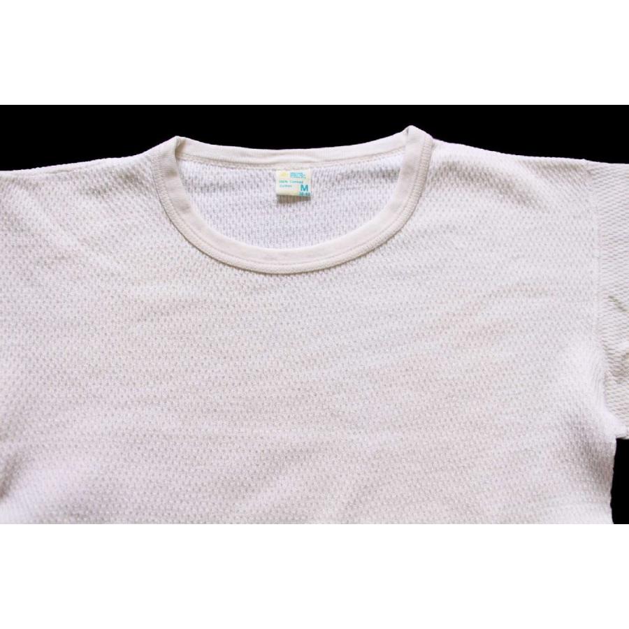 70s JCPenney コットン サーマルシャツ ナチュラル M☆ビンテージ