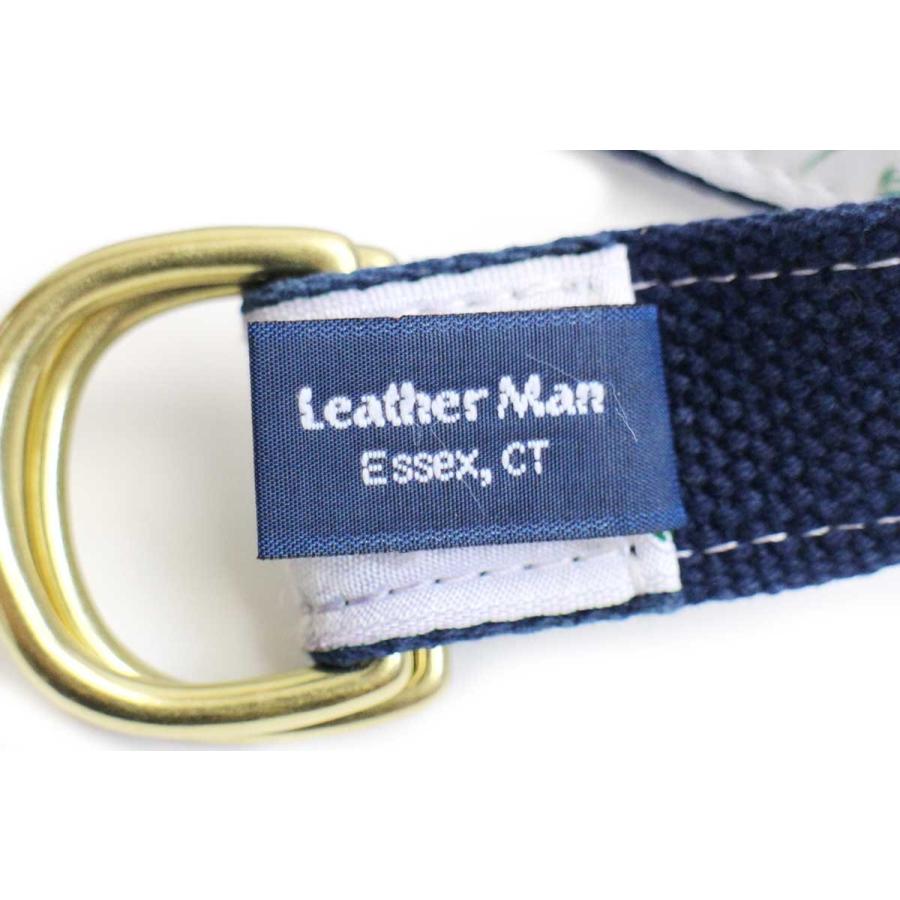 Leather Man ロブスター柄 テープ コットン リングベルト Leather Man ロブスター柄 テープ コットン リングベルト