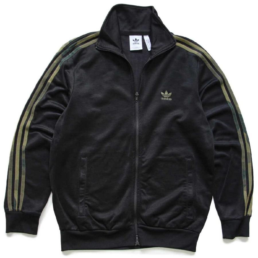  トレフォイル　ハイネック　トラック　ジャケット　大きいサイズ adidasアディダス トレフォイル ロゴ刺繍 迷彩ライン ハイネック