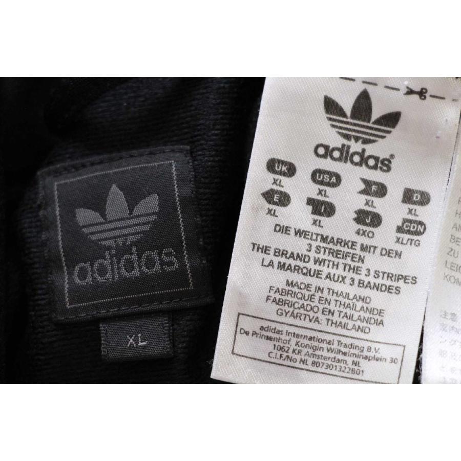 00s adidasアディダス トレフォイル ロゴ刺繍 トラックジャケット 黒