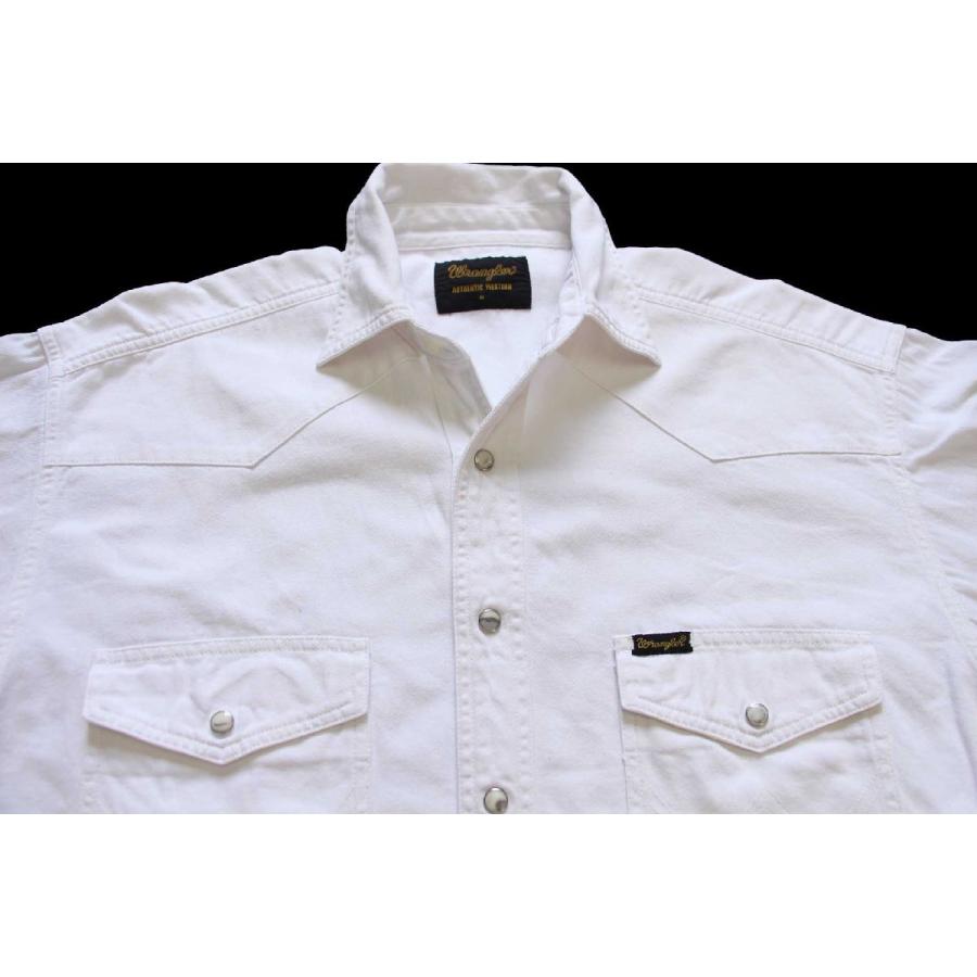 Wrangler Wranglerラングラー ホワイトデニム ウエスタンシャツ Wrangler Wranglerラングラー ホワイトデニム ウエスタンシャツ