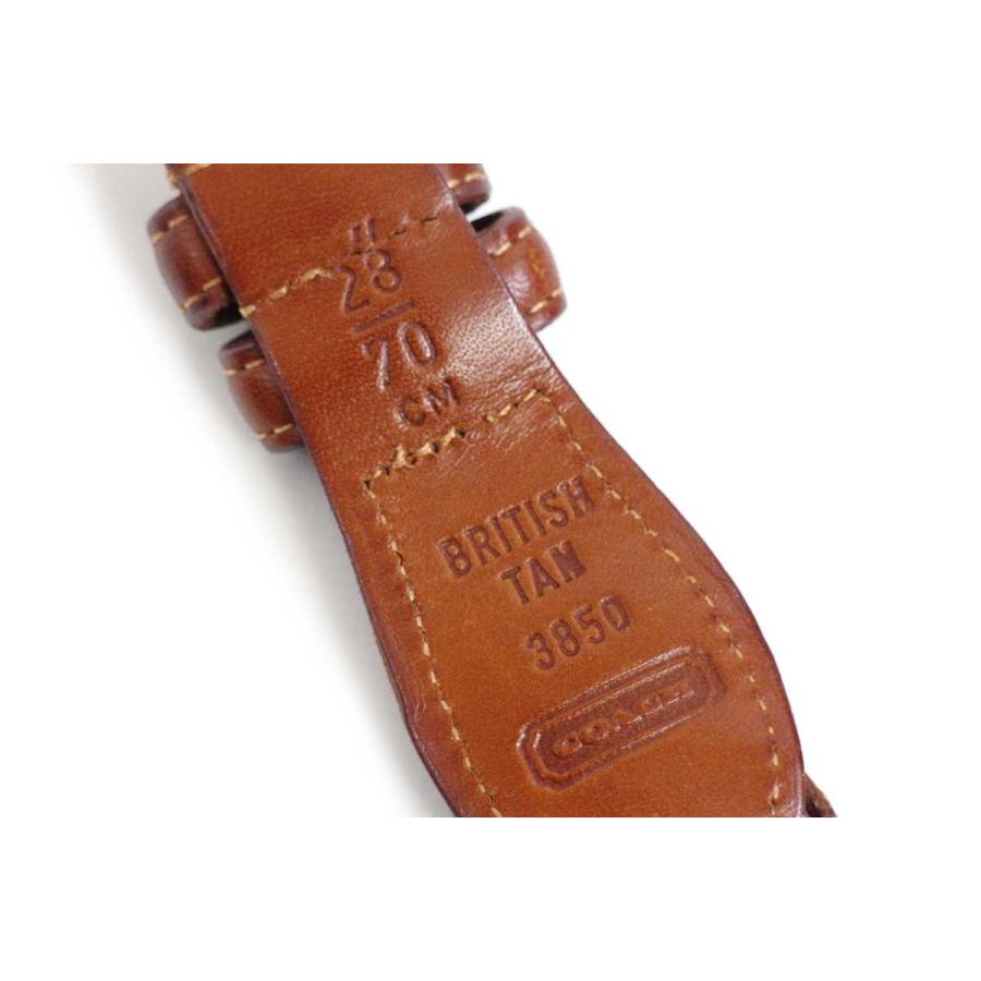 COACH COACHコーチ 編み込み レザーベルト BRITISH TAN 28/70CM COACH COACHコーチ 編み込み レザーベルト BRITISH TAN 28/70CM