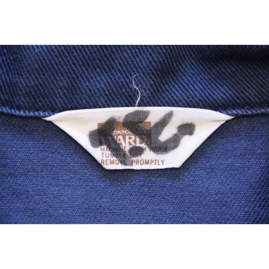 70s MONTGOMERY WARD コットンツイル シャツジャケット 紺 70s MONTGOMERY WARD コットンツイル シャツジャケット 紺
