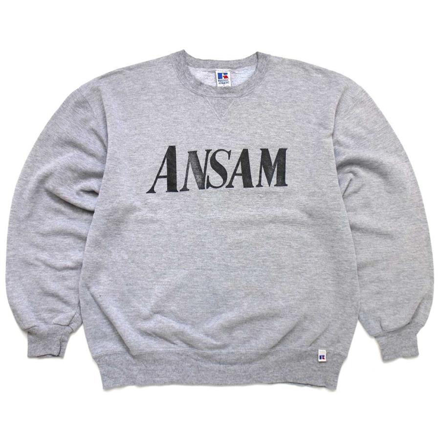 Russell Athletic 90s USA製 RUSSELLラッセル ANSAM 前V スウェット 杢