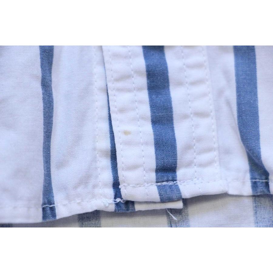 GAP（ギャップ） 90s GAPギャップ ストライプ コットンシャツ 白×薄紺