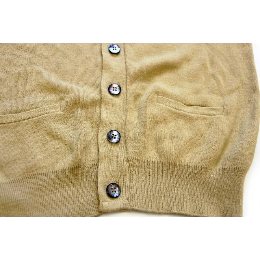 70s PURITAN 無地 ウール混 ニット カーディガン 淡黄 M★ビンテージ オールド グランジ アクリル マスタード 70s PURITAN 無地 ウール混 ニット カーディガン 淡黄 M☆ビンテージ